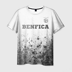 Футболка мужская Benfica - white gradient посередине, цвет: 3D-принт