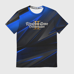 Футболка мужская Kingdom Come Deliverance 2 black blue, цвет: 3D-принт