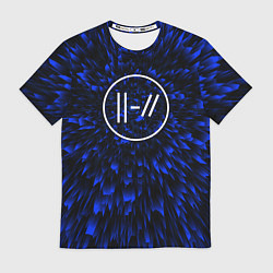 Футболка мужская Twenty One Pilots blue energy, цвет: 3D-принт