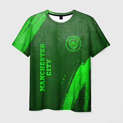 Футболка мужская Manchester City - green gradient вертикально, цвет: 3D-принт