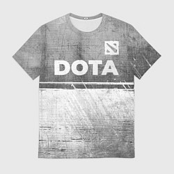 Футболка мужская Dota - grey gradient посередине, цвет: 3D-принт