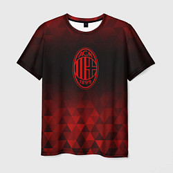 Футболка мужская AC Milan red poly, цвет: 3D-принт