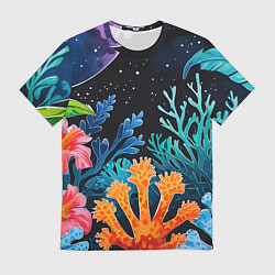 Футболка мужская Космические кораллы, цвет: 3D-принт