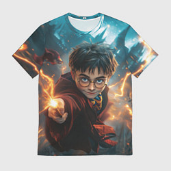 Футболка мужская Гарри Поттер - магия, цвет: 3D-принт