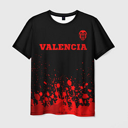 Футболка мужская Valencia - red gradient посередине, цвет: 3D-принт