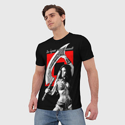 Футболка мужская Все дуреют с этих ятаганов, цвет: 3D-принт — фото 2