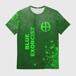 Футболка мужская Blue Exorcist - green gradient вертикально, цвет: 3D-принт