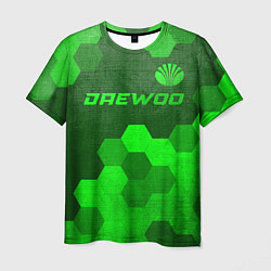 Футболка мужская Daewoo - green gradient посередине, цвет: 3D-принт