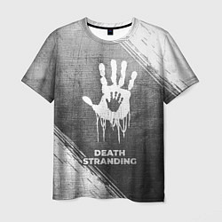 Футболка мужская Death Stranding - grey gradient, цвет: 3D-принт