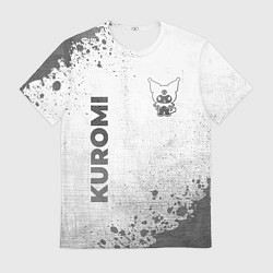 Футболка мужская Kuromi - white gradient вертикально, цвет: 3D-принт