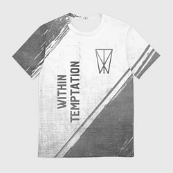 Футболка мужская Within Temptation - white gradient вертикально, цвет: 3D-принт