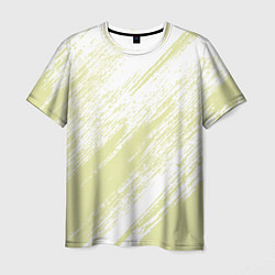 Футболка мужская The color is white and yellow, цвет: 3D-принт