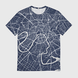 Футболка мужская Карта Москвы - столица России, цвет: 3D-принт