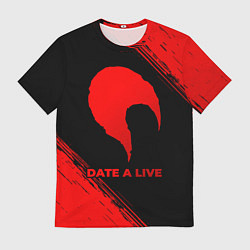 Футболка мужская Date A Live - red gradient, цвет: 3D-принт
