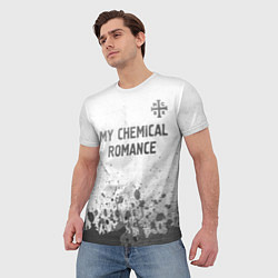 Футболка мужская My Chemical Romance - white gradient посередине, цвет: 3D-принт — фото 2