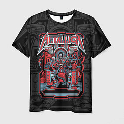 Футболка мужская Metallica - skeleton robot, цвет: 3D-принт