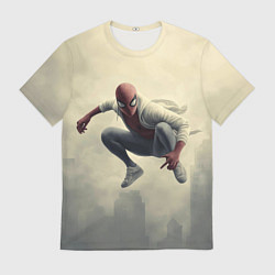Футболка мужская Человек паук в прыжке, цвет: 3D-принт