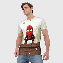 Футболка мужская Мини человек-паук, цвет: 3D-принт — фото 2
