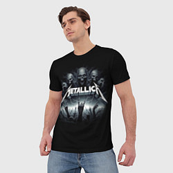 Футболка мужская Metallica thrash metal - gesture, цвет: 3D-принт — фото 2