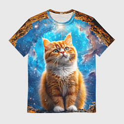 Футболка мужская Манчкин в космосе, цвет: 3D-принт