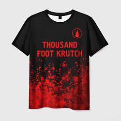Футболка мужская Thousand Foot Krutch - red gradient посередине, цвет: 3D-принт