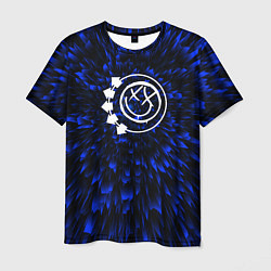 Футболка мужская Blink 182 blue energy, цвет: 3D-принт