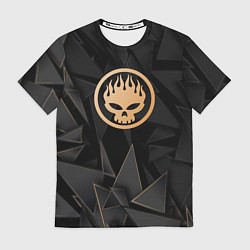 Футболка мужская The Offspring golden poly, цвет: 3D-принт