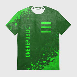 Футболка мужская OneRepublic - green gradient вертикально, цвет: 3D-принт
