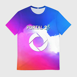 Футболка мужская Portal закат, цвет: 3D-принт