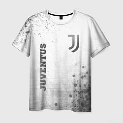 Футболка мужская Juventus - white gradient вертикально, цвет: 3D-принт