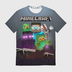 Футболка мужская End and peace - Minecraft, цвет: 3D-принт