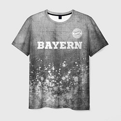 Футболка мужская Bayern - grey gradient посередине, цвет: 3D-принт