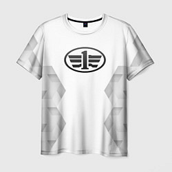 Футболка мужская FAW white poly, цвет: 3D-принт