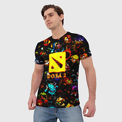 Футболка мужская Dota2 персонажи, цвет: 3D-принт — фото 2