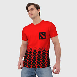 Футболка мужская Dota игровой паттерн, цвет: 3D-принт — фото 2