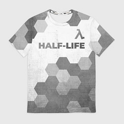 Футболка мужская Half-Life - white gradient посередине, цвет: 3D-принт