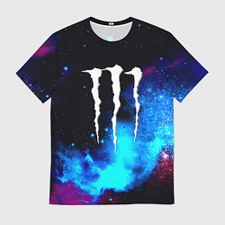 Футболка мужская Monster energy космос, цвет: 3D-принт