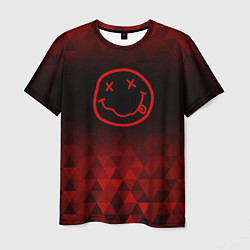 Футболка мужская Nirvana red poly, цвет: 3D-принт