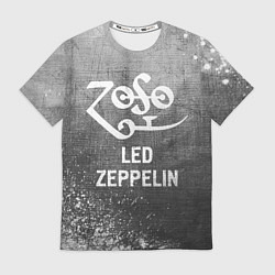 Футболка мужская Led Zeppelin - grey gradient, цвет: 3D-принт