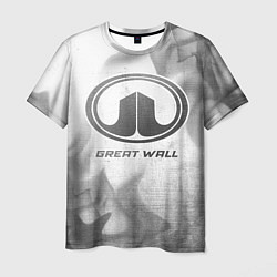 Футболка мужская Great Wall - white gradient, цвет: 3D-принт