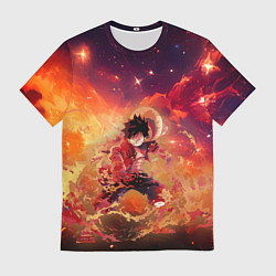 Футболка мужская Fire Luffy - One Piece, цвет: 3D-принт