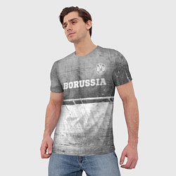 Футболка мужская Borussia - grey gradient посередине, цвет: 3D-принт — фото 2