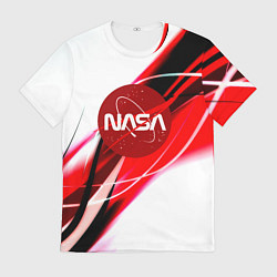 Футболка мужская Nasa абстрактные полосы, цвет: 3D-принт