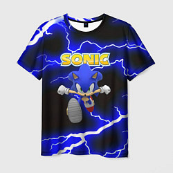 Футболка мужская Sonic storm electro, цвет: 3D-принт