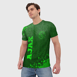 Футболка мужская Ajax - green gradient вертикально, цвет: 3D-принт — фото 2