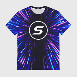 Футболка мужская Skillet neon energy, цвет: 3D-принт