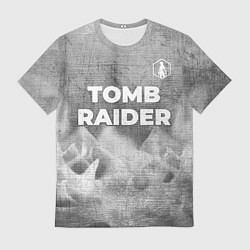 Футболка мужская Tomb Raider - grey gradient посередине, цвет: 3D-принт
