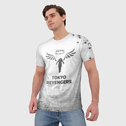 Футболка мужская Tokyo Revengers - white gradient, цвет: 3D-принт — фото 2