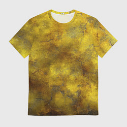 Футболка мужская Золотая ржавая текстура, цвет: 3D-принт