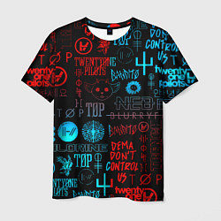 Футболка мужская Twenty one pilots rock pattern, цвет: 3D-принт